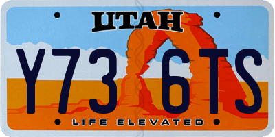 UT license plate Y736TS