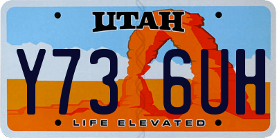 UT license plate Y736UH