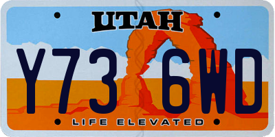 UT license plate Y736WD
