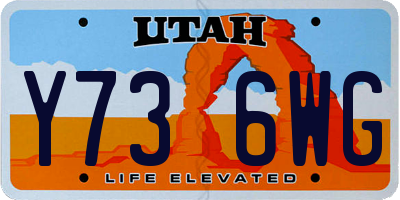 UT license plate Y736WG
