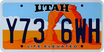 UT license plate Y736WH