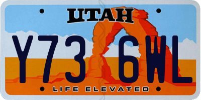 UT license plate Y736WL