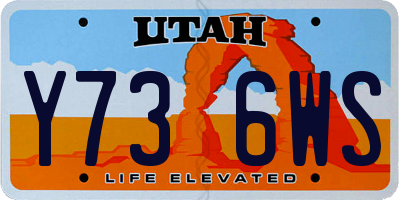 UT license plate Y736WS