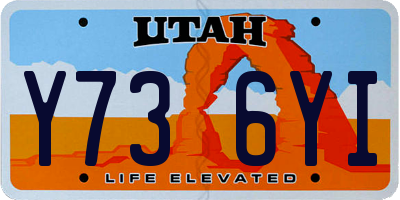 UT license plate Y736YI