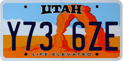 UT license plate Y736ZE