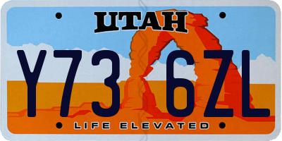 UT license plate Y736ZL