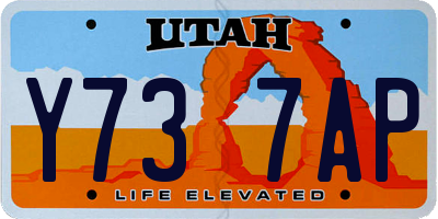 UT license plate Y737AP