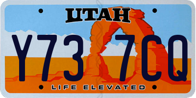 UT license plate Y737CQ