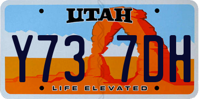 UT license plate Y737DH