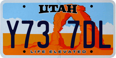 UT license plate Y737DL