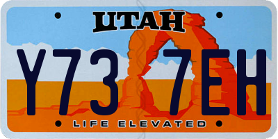 UT license plate Y737EH