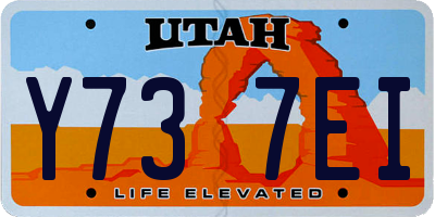 UT license plate Y737EI