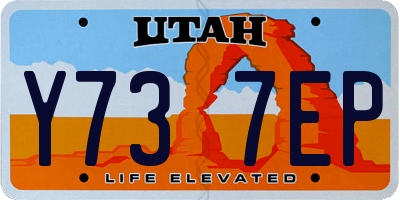 UT license plate Y737EP