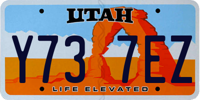 UT license plate Y737EZ