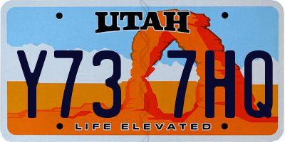 UT license plate Y737HQ