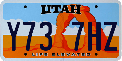 UT license plate Y737HZ