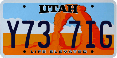 UT license plate Y737IG