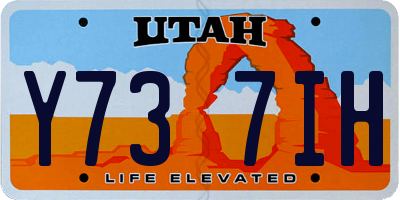 UT license plate Y737IH