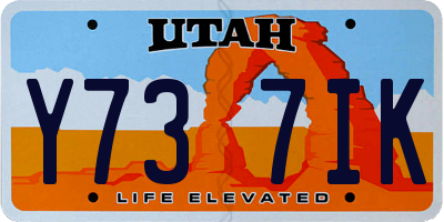 UT license plate Y737IK