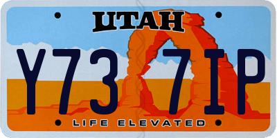 UT license plate Y737IP