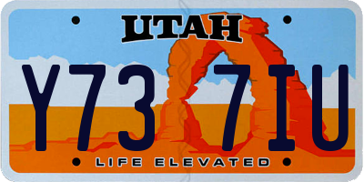 UT license plate Y737IU