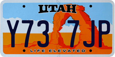 UT license plate Y737JP
