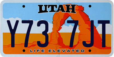 UT license plate Y737JT