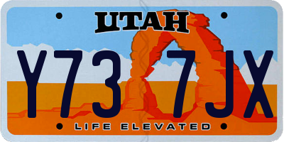 UT license plate Y737JX