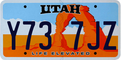 UT license plate Y737JZ
