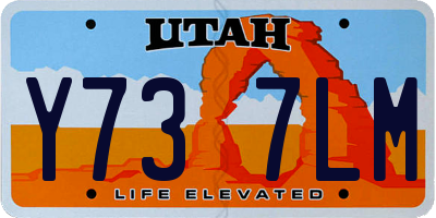 UT license plate Y737LM