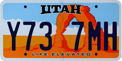UT license plate Y737MH