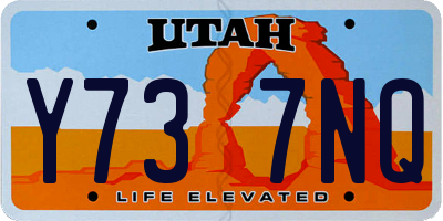 UT license plate Y737NQ