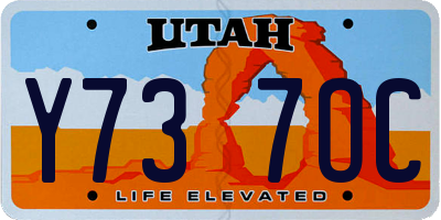 UT license plate Y737OC