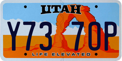 UT license plate Y737OP
