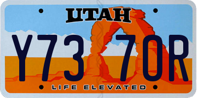 UT license plate Y737OR