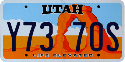 UT license plate Y737OS