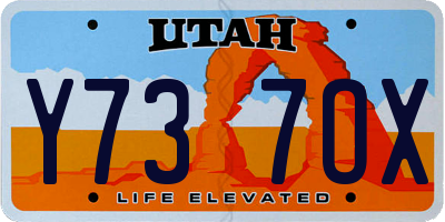 UT license plate Y737OX