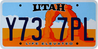 UT license plate Y737PL