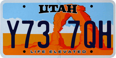 UT license plate Y737QH