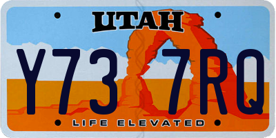 UT license plate Y737RQ
