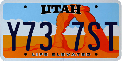 UT license plate Y737ST
