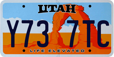 UT license plate Y737TC
