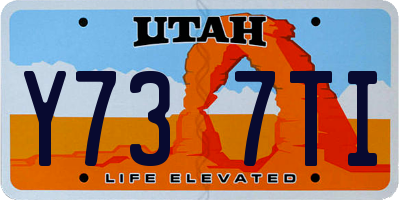 UT license plate Y737TI