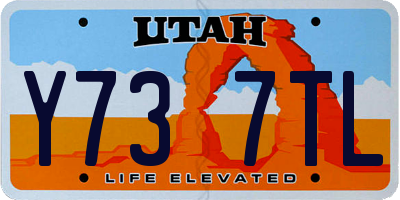 UT license plate Y737TL