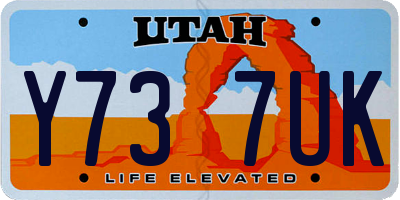 UT license plate Y737UK