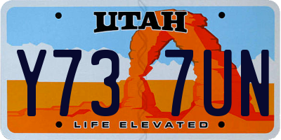 UT license plate Y737UN