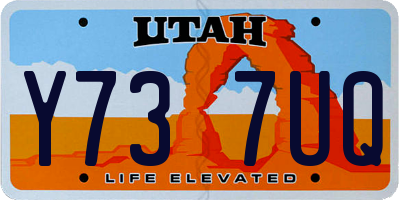 UT license plate Y737UQ
