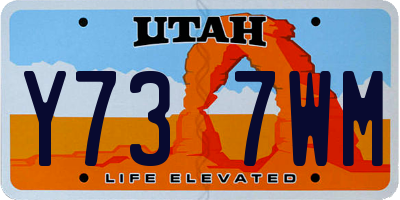 UT license plate Y737WM