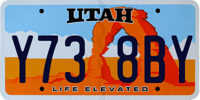 UT license plate Y738BY