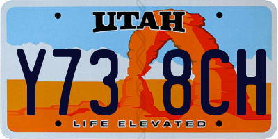 UT license plate Y738CH